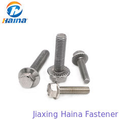 50mm Length Plain Color DIN6921 Stainless Steel 304 316 Hex Flange Bolt