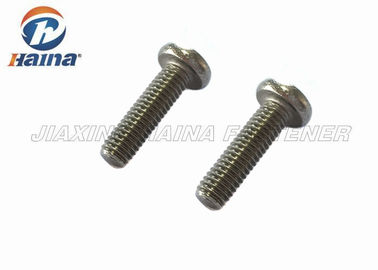 316 Paslanmaz Çelik Makina Vidalar Çap 2mm 6mm ile Pan Başkanı - 65mm Konu