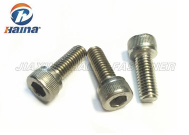A2-70 Paslanmaz Çelik DIN 912 Gümüş Renkli Makine Vidaları, Soket Kapaklı Başlı
