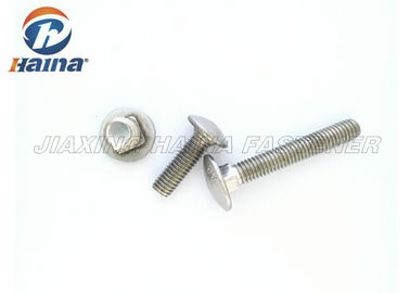 SS304 SS316 Mantar başlı 16mm - 200mm Uzunluk Kare Boyunlu Taşıma Cıvataları