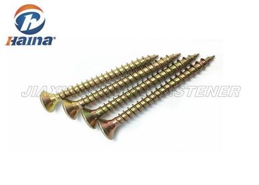 DIN7505 5X30mm Pozi Tahrik Csk Kafa Kendiliğinden Sürmeli Vidalar Sarı Çinko Kaplama 30MM Uzunluk