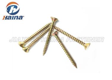 DIN7505 5X30mm Pozi Tahrik Csk Kafa Kendiliğinden Sürmeli Vidalar Sarı Çinko Kaplama 30MM Uzunluk