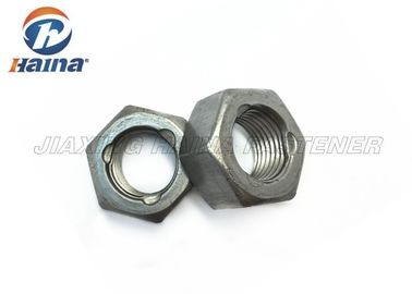 Düz kaplama çinko kaplama karbon çelik Gr4 Gr8 Gr2 G5 1/4"-2" M4-M24 üç nokta Hex kafa kilit somunu
