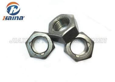 Düz kaplama çinko kaplama karbon çelik Gr4 Gr8 Gr2 G5 1/4"-2" M4-M24 üç nokta Hex kafa kilit somunu