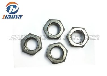 Düz kaplama çinko kaplama karbon çelik Gr4 Gr8 Gr2 G5 1/4"-2" M4-M24 üç nokta Hex kafa kilit somunu