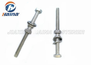 Paslanmaz Çelik 304 316 M20 X 90mm Altıgen Başlı Cıvata ve Pullar ile Somunlar