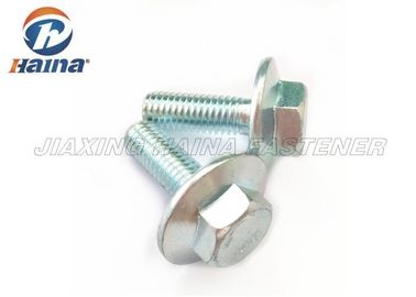 M8 X 25 Karbon Çelik Altıgen Başlı Flanş Cıvatası Özelleştirilmiş Sol İplik / Sağ İplik