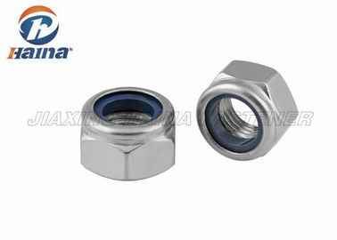 Paslanmaz Çelik 304 DIN985 DIN982 Metrik Thead Hex Naylon İç Kilit Somunları