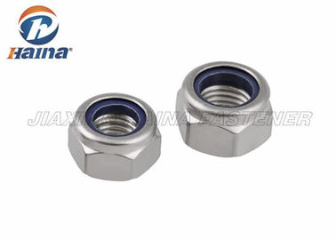 Paslanmaz Çelik 304 DIN985 DIN982 Metrik Thead Hex Naylon İç Kilit Somunları
