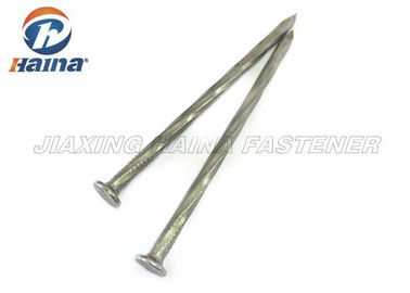 Çimento Duvarlar İçin sertleştirilmiş 45. Çelik Beton Çiviler Damalı Başkanı Spiral Shank