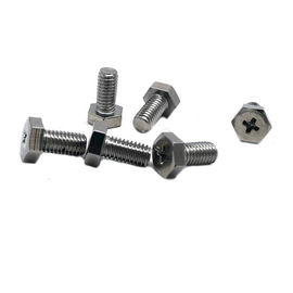 SS304 / 316 Çapraz Gömme Altıgen Başlı Phillips Makine Vidaları
