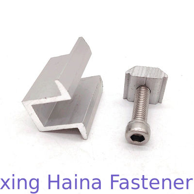 Güneş Paneli Montajı Altıgen Soket Başlı Vidalı Orta Alüminyum Kelepçe