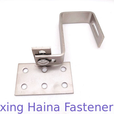 A4 Paslanmaz Çelik Güneş Paneli Özel Montaj Ayarlanabilir Kiremit Çatı Kancası