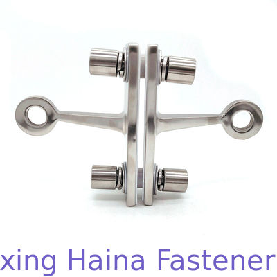 İki Kollu Ayna Finish SS316 Cam Cephe Perdesi Duvar Montajı