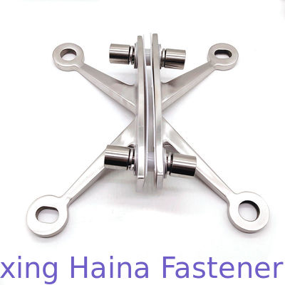 SS316 SS304 Ayna Paslanmaz Çelik 316 Dört Kollu Perde Duvar Montajı