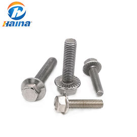 50mm Length Plain Color DIN6921 Stainless Steel 304 316 Hex Flange Bolt