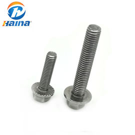 50mm Length Plain Color DIN6921 Stainless Steel 304 316 Hex Flange Bolt