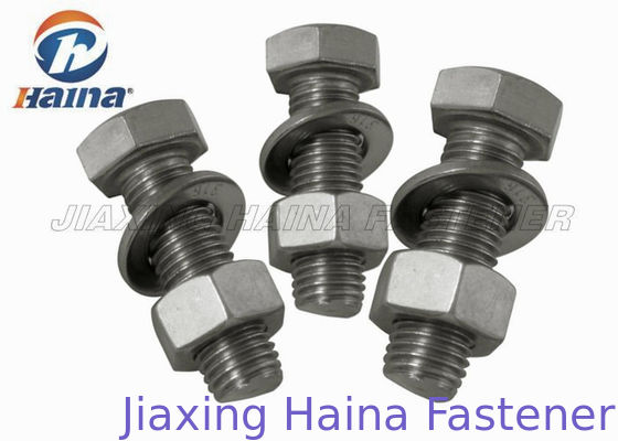GB Yarım Dişli Altıgen Başlı ss304 ss316 M4-M36 Başlı Cıvata Ve Somun